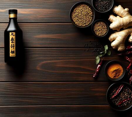 Épices et condiments asiatiques authentiques