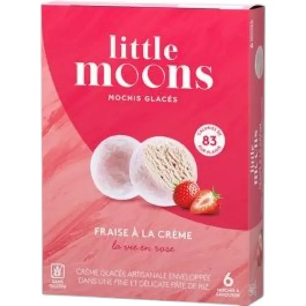 Mochi aux Fraises et Crème - 192 GR LITTLE MOONS