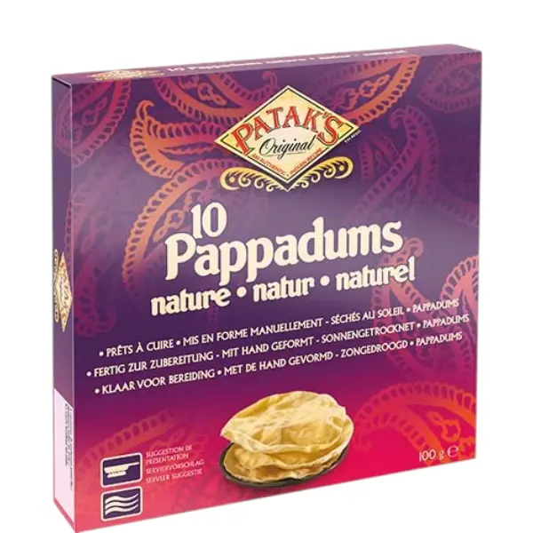 Pappadum Nature - 100 GR PATAK'S