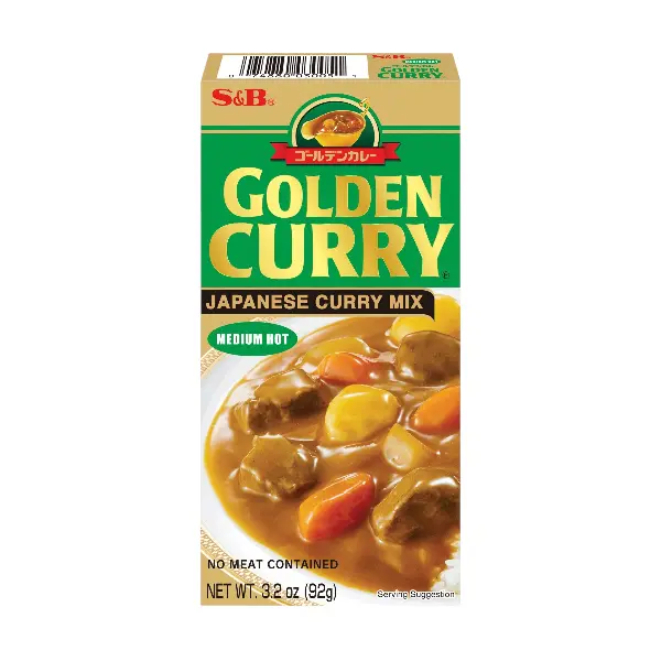 Golden Curry Moyennement Épicé - 92 GR S&B