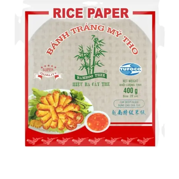 Papier de riz 22 cm (pour friture) - 400 GR BAMBOO TREE