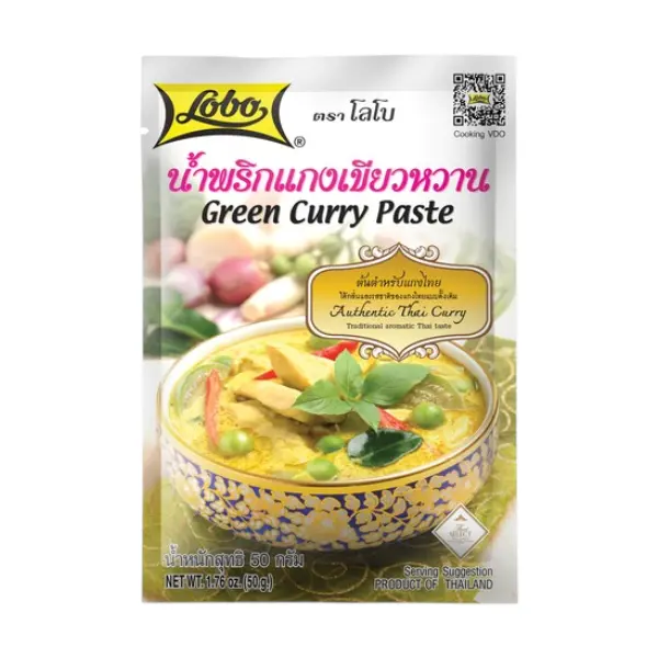 Pâte de Curry Vert - 50 GR LOBO
