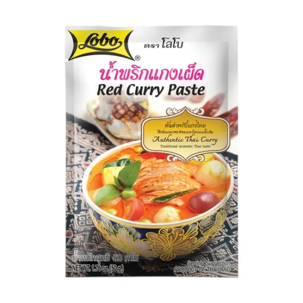 Pâte de Curry Rouge - 50 GR LOBO