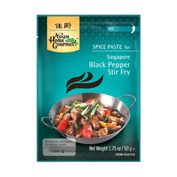 Pâte pour Sauté au Poivre Noir - 50 GR ASIAN HOME GOURMET