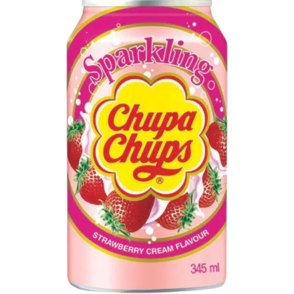Soda Fraise et Crème - 345 ML CHUPA CHUPS