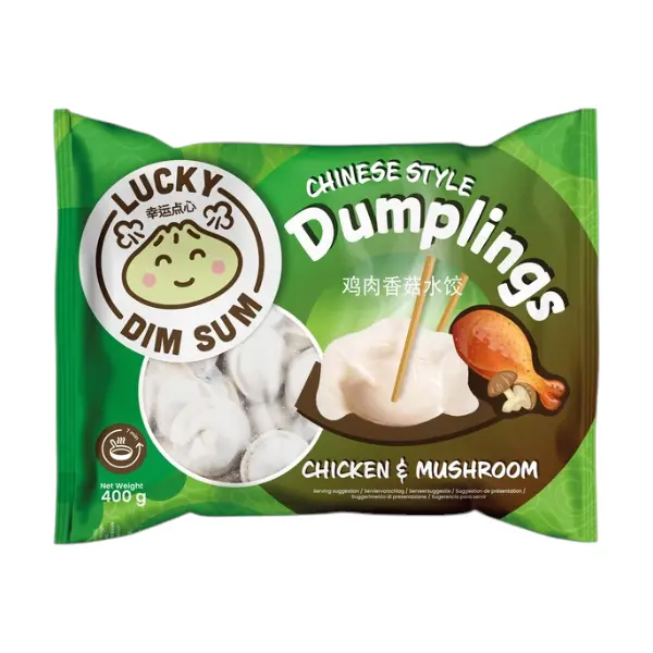 Dumplings Poulet/Champignons - 400 GR LUCKY DIM SUM