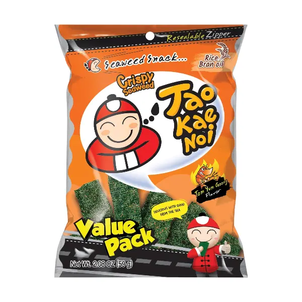 Chips d'Algues Tom Yum - 59 GR TAO KAE NOI