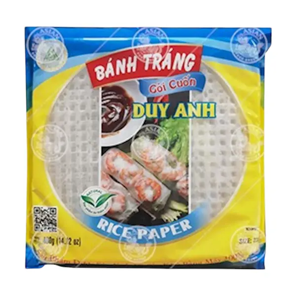 Papier de riz 22 cm (pour rouleaux de printemps) - 400 GR DUY ANH