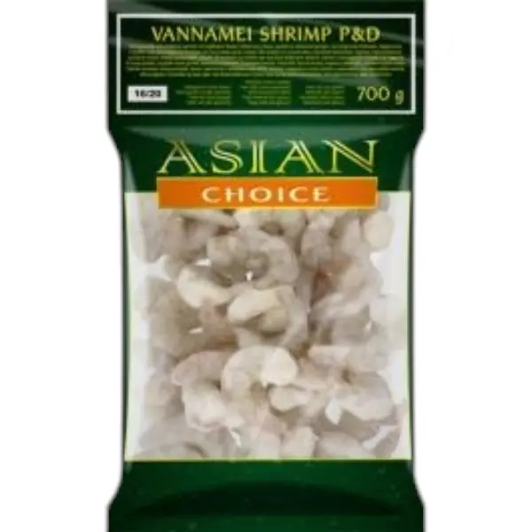 Crevettes Vannamei Décortiquées et Déveinées 16/20 - 1 KG ASIAN CHOICE