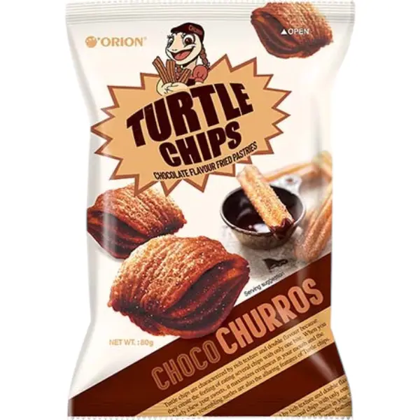 Turtle Chips Choco Churros - 80 GR ORION