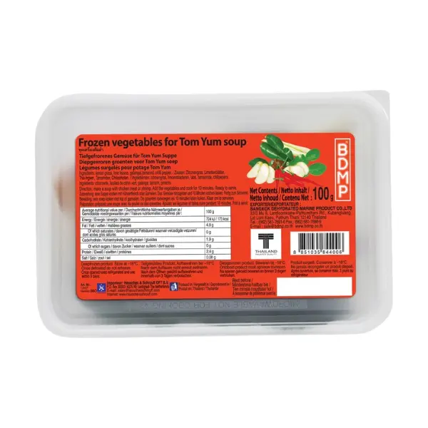 Soupe Tom Yum aux Légumes - 100 GR BDMP