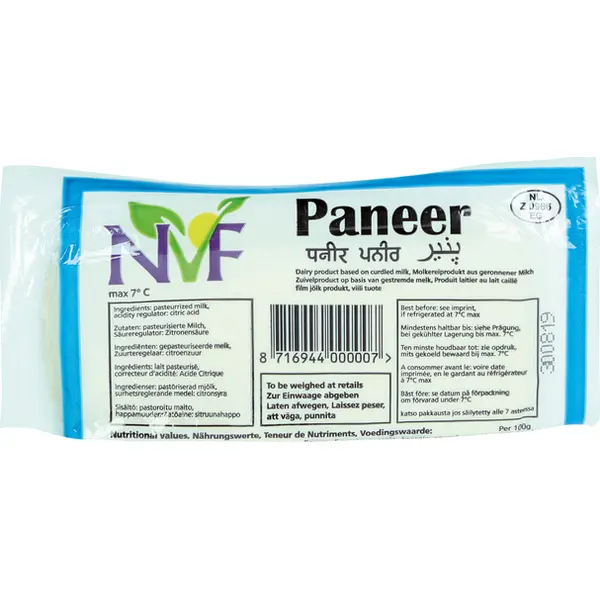 Paneer Fromage Frais Indien - 500 GR NVF