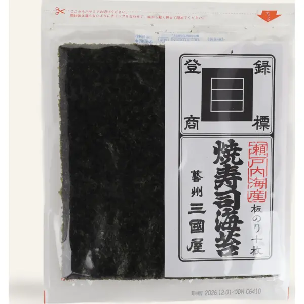 Nori Grillé Yakinori Premium 10 Feuilles - 21x19 CM